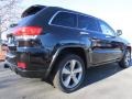 2014 Brilliant Black Crystal Pearl Jeep Grand Cherokee Overland  photo #3