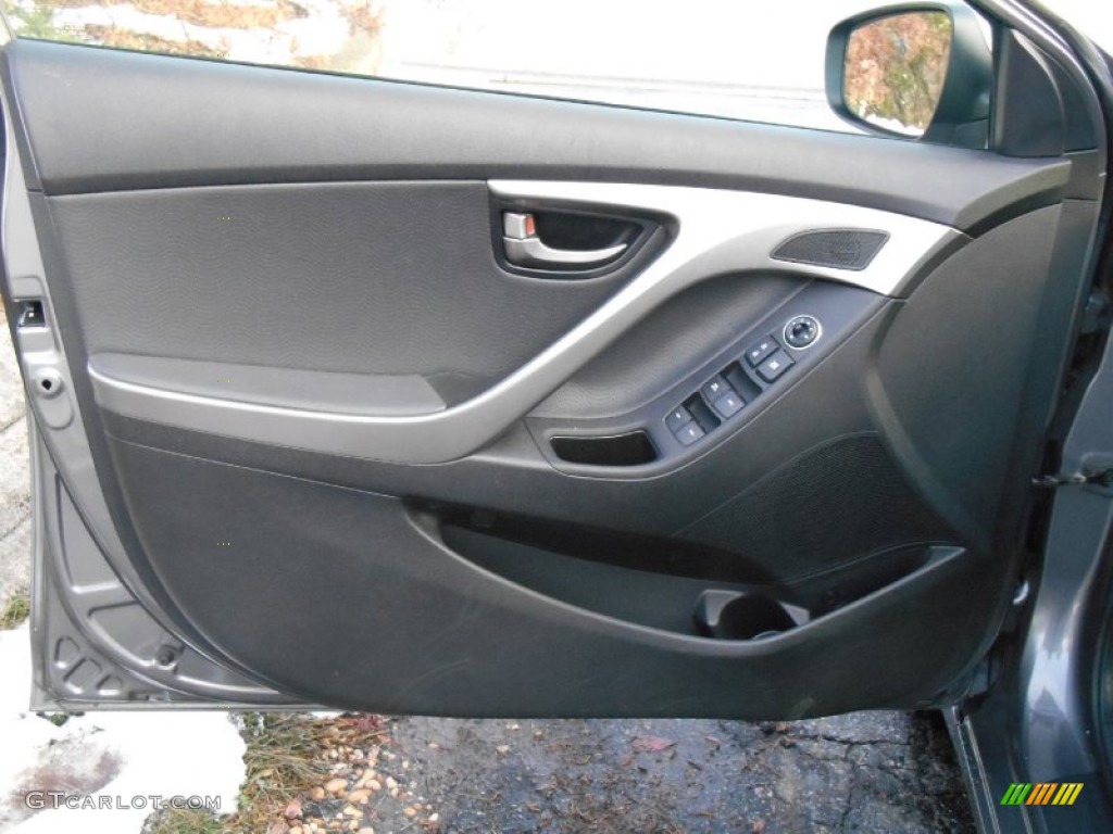 2012 Elantra Limited - Harbor Gray Metallic / Black photo #14