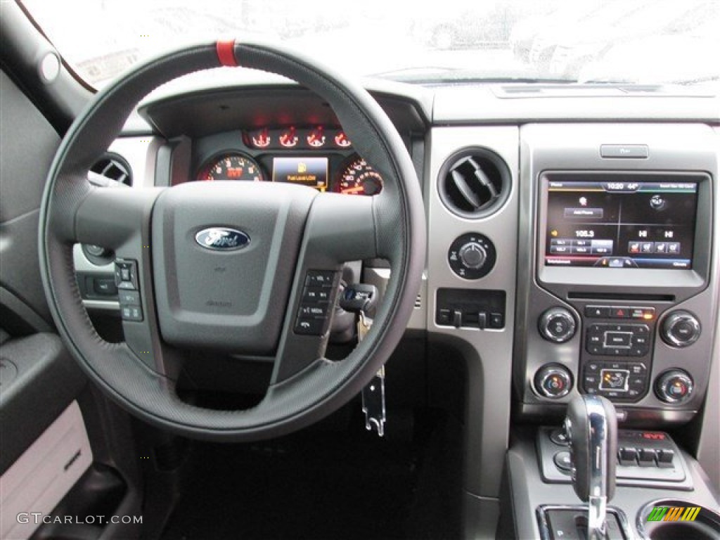 2014 Ford F150 SVT Raptor SuperCrew 4x4 Raptor Black Dashboard Photo #88744908