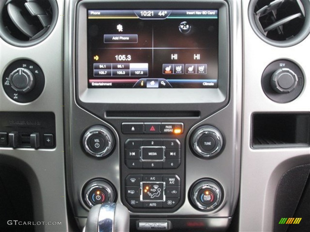 2014 Ford F150 SVT Raptor SuperCrew 4x4 Controls Photo #88744953
