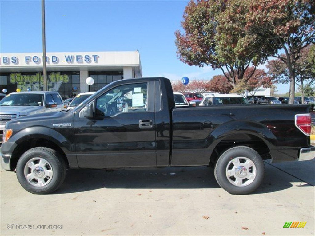 2014 F150 XL Regular Cab - Tuxedo Black / Steel Grey photo #2