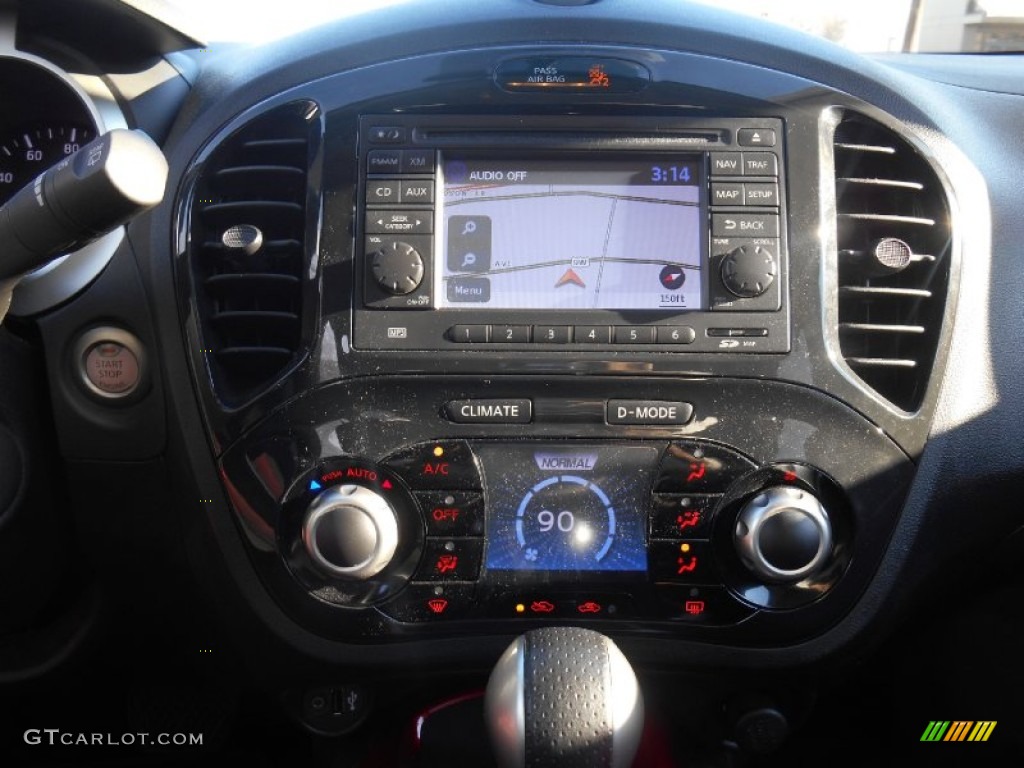 2012 Juke SL AWD - Chrome Silver / Black/Red Leather/Red Trim photo #10