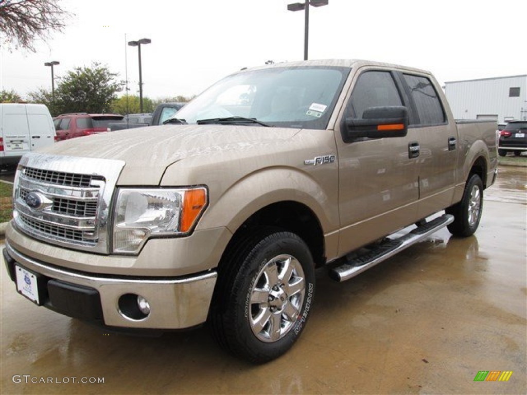 2013 F150 XLT SuperCrew - Pale Adobe Metallic / Adobe photo #1