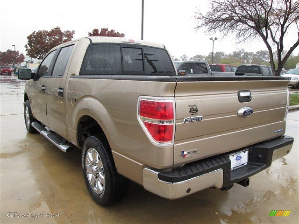 2013 F150 XLT SuperCrew - Pale Adobe Metallic / Adobe photo #3