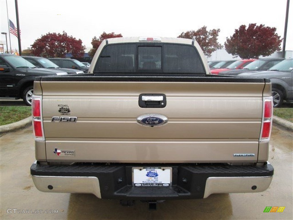 2013 F150 XLT SuperCrew - Pale Adobe Metallic / Adobe photo #4