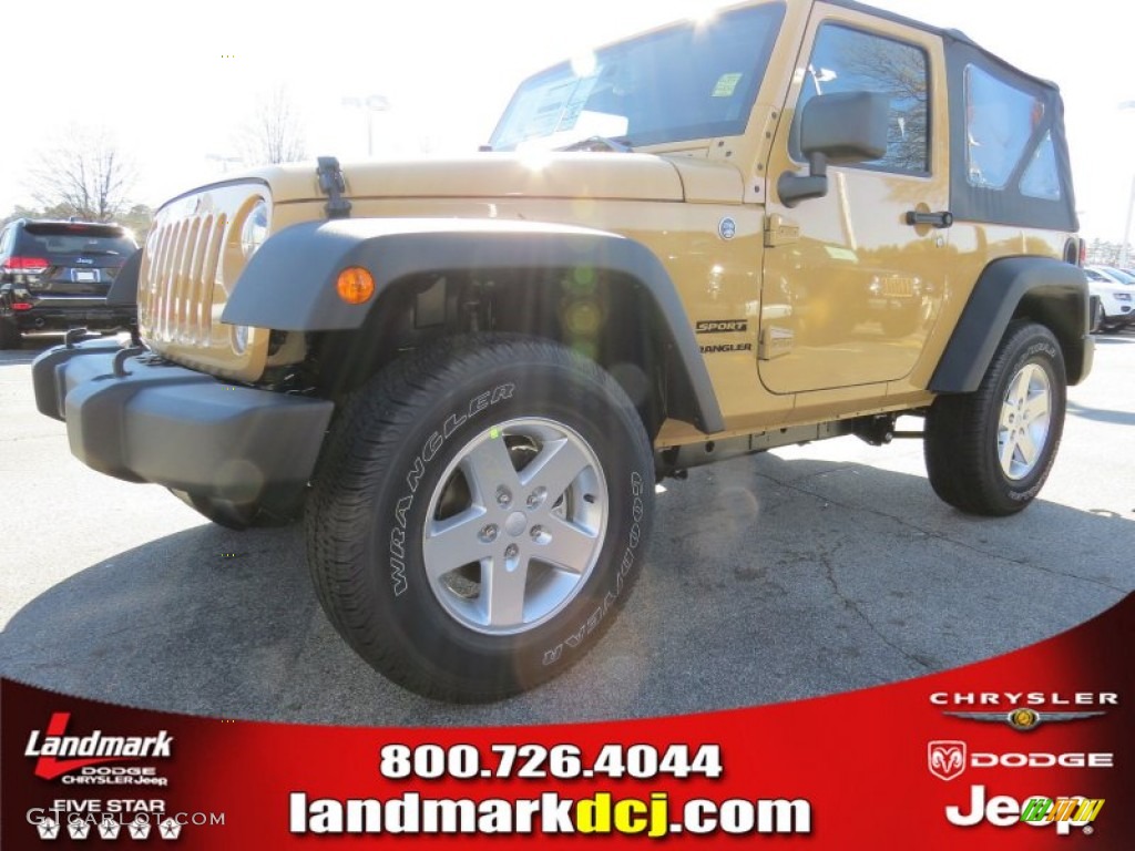 2014 Wrangler Sport 4x4 - Dune / Black photo #1