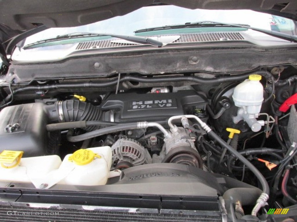 2007 Ram 1500 SLT Quad Cab 4x4 - Brilliant Black Crystal Pearl / Medium Slate Gray photo #10