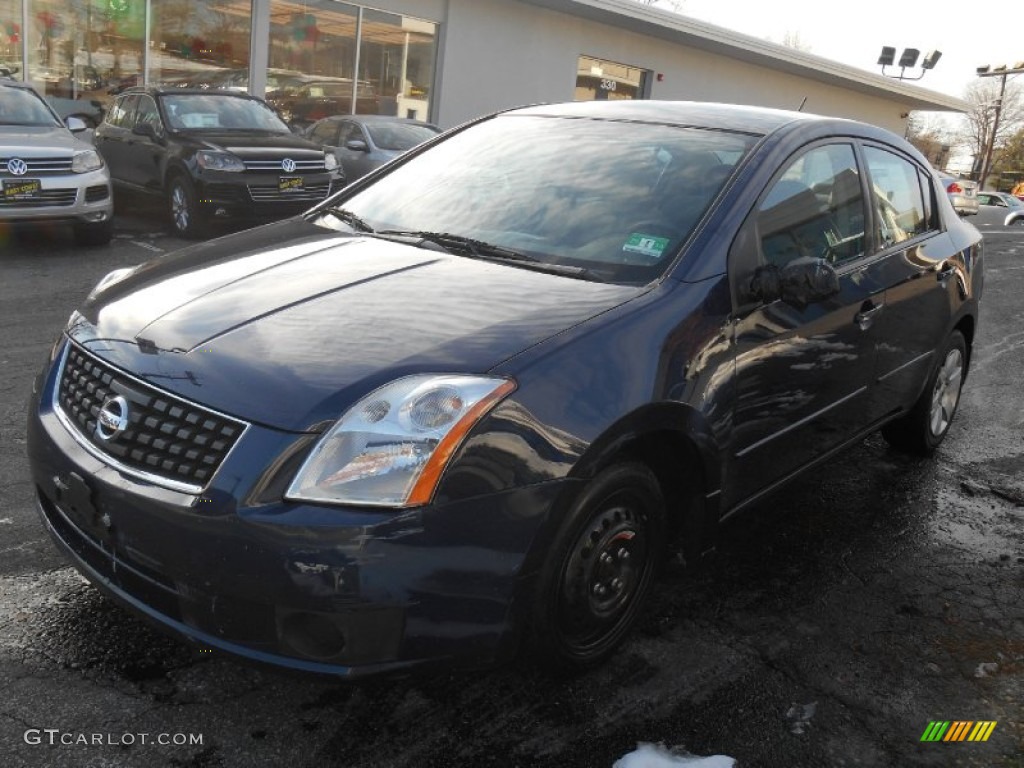 2007 Sentra 2.0 S - Blue Onyx Metallic / Charcoal/Steel photo #3