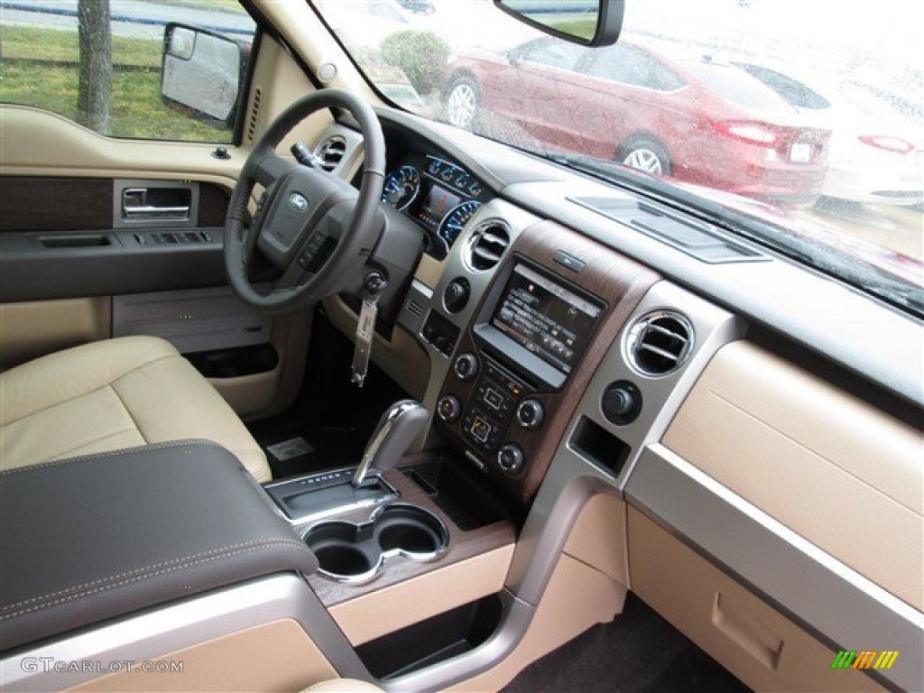 2013 F150 Lariat SuperCrew - Ruby Red Metallic / Adobe photo #12