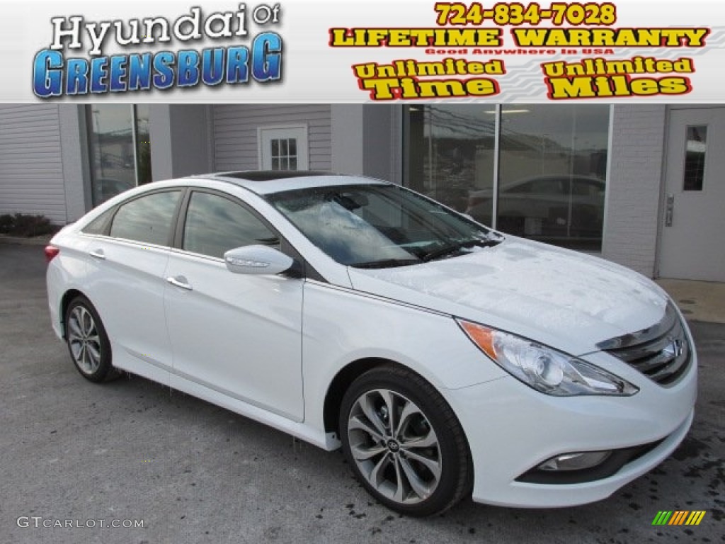 2014 Sonata SE - Pearl White / Black photo #1