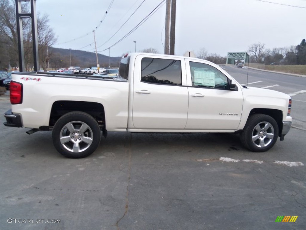 2014 Silverado 1500 LT Crew Cab 4x4 - White Diamond Tricoat / Cocoa/Dune photo #14