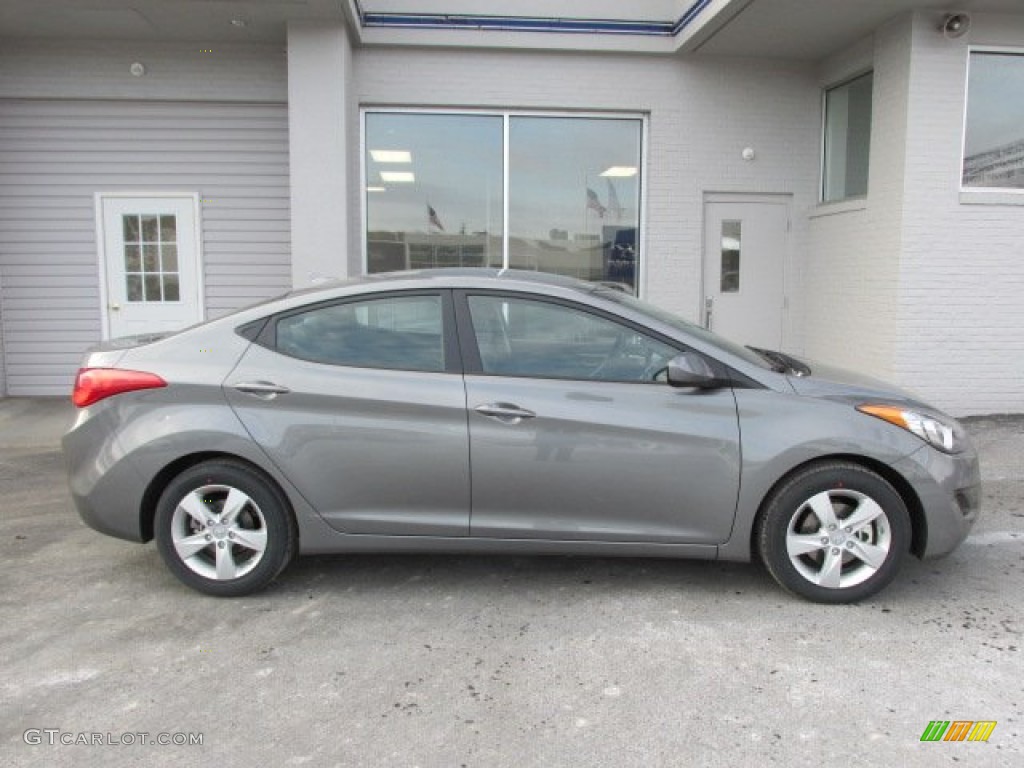 2013 Elantra GLS - Harbor Gray Metallic / Gray photo #2
