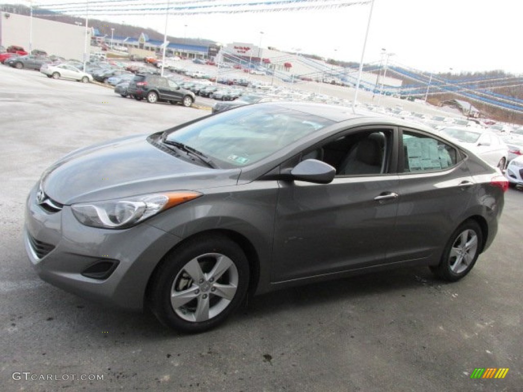 2013 Elantra GLS - Harbor Gray Metallic / Gray photo #5