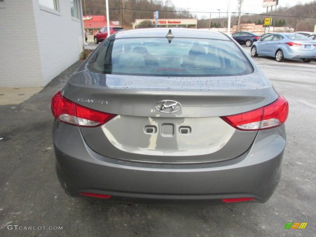2013 Elantra GLS - Harbor Gray Metallic / Gray photo #6