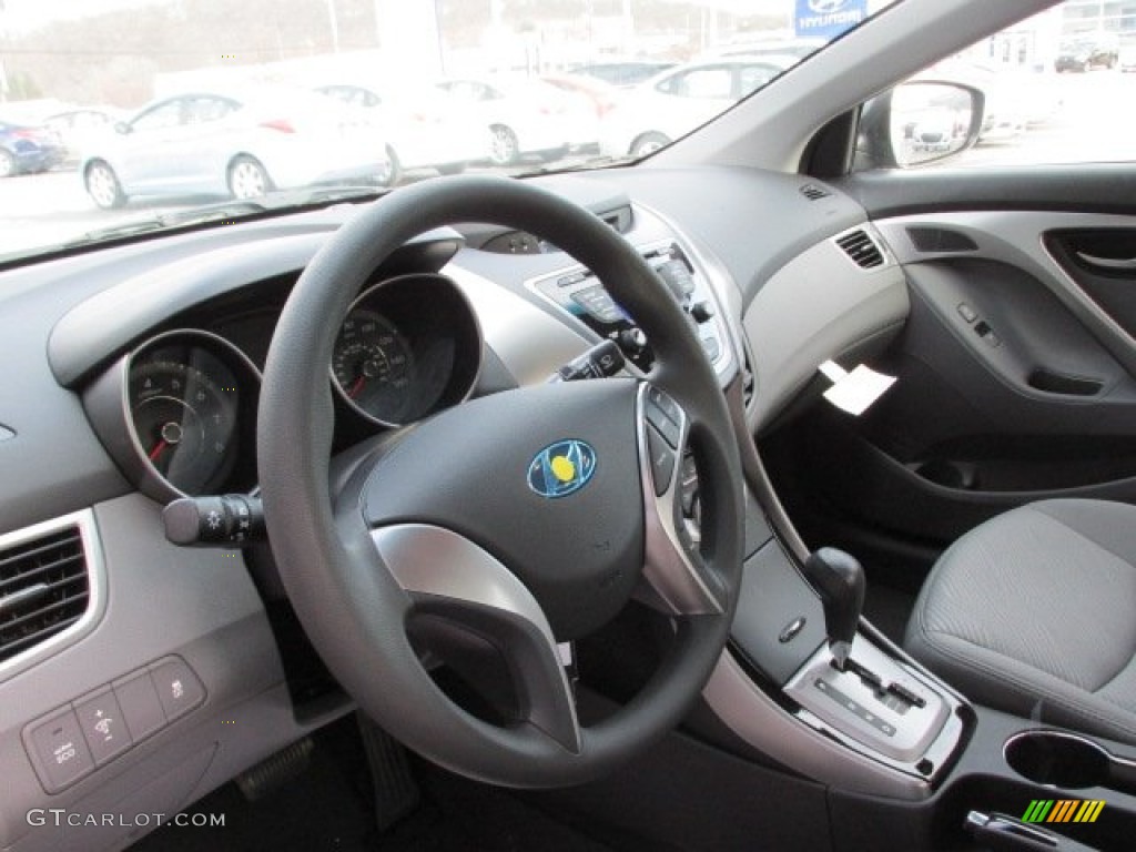 2013 Elantra GLS - Harbor Gray Metallic / Gray photo #7