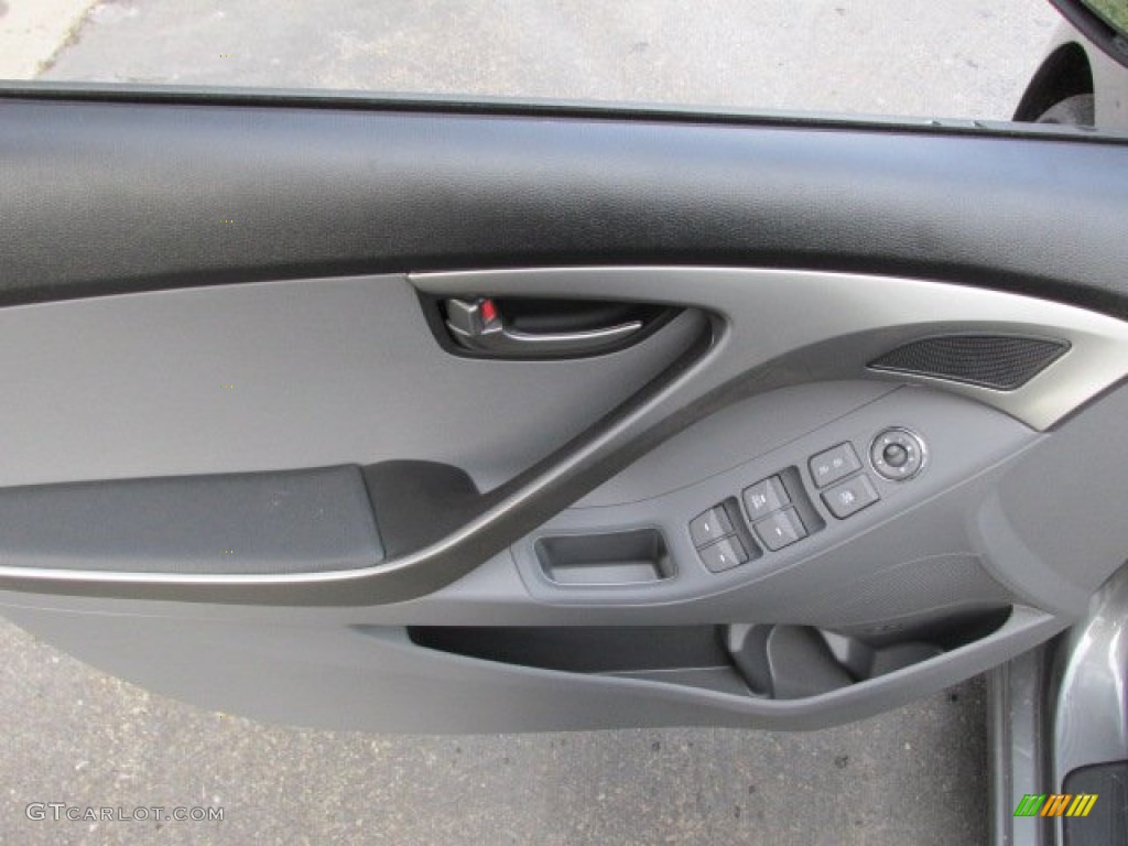 2013 Elantra GLS - Harbor Gray Metallic / Gray photo #8