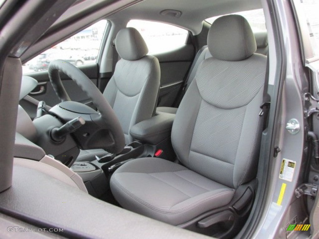 2013 Elantra GLS - Harbor Gray Metallic / Gray photo #9