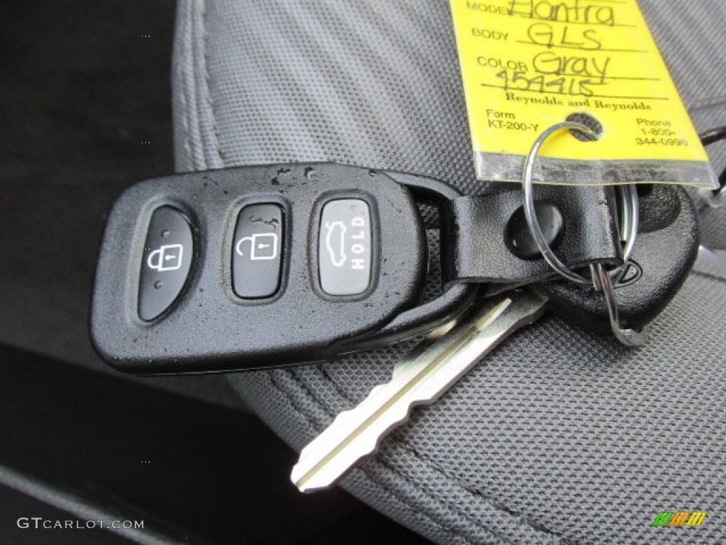 2013 Elantra GLS - Harbor Gray Metallic / Gray photo #14