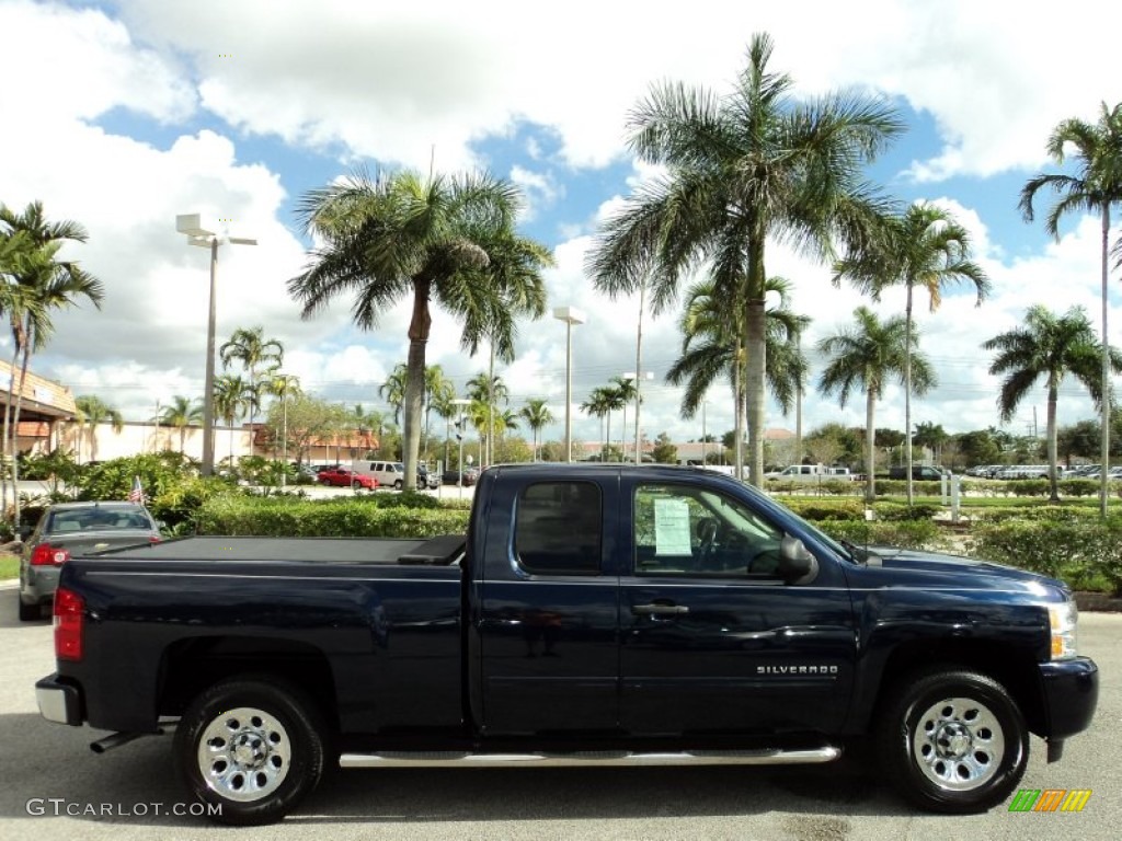 2010 Silverado 1500 LT Extended Cab - Imperial Blue Metallic / Light Titanium/Ebony photo #5