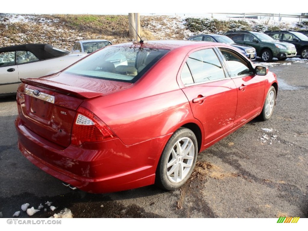 2010 Fusion SEL - Sangria Red Metallic / Medium Light Stone photo #6