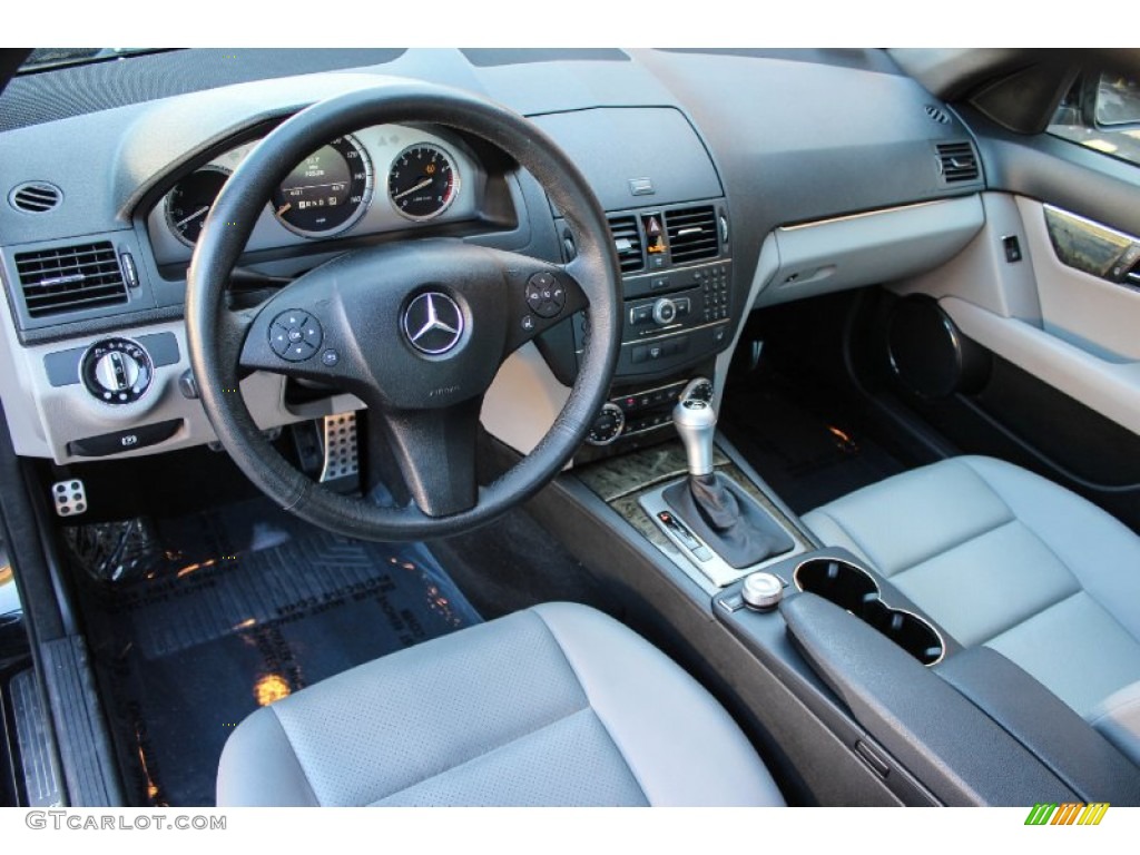 Grey/Black Interior 2008 Mercedes-Benz C 350 Sport Photo #88754940