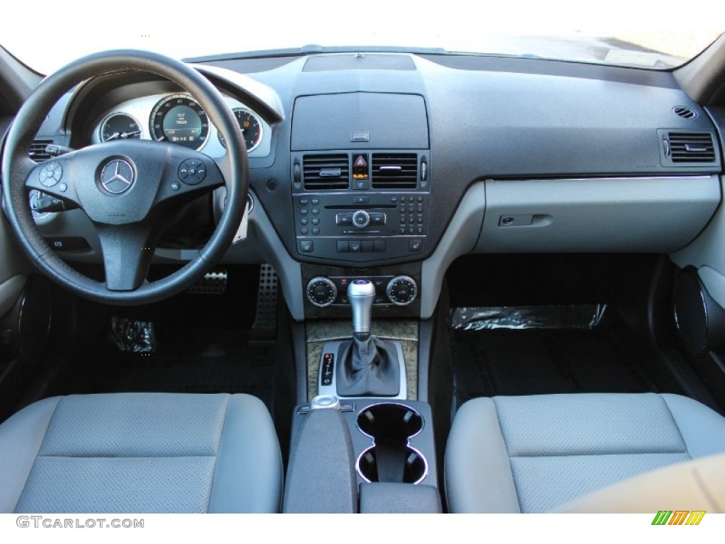 2008 Mercedes-Benz C 350 Sport Grey/Black Dashboard Photo #88755327