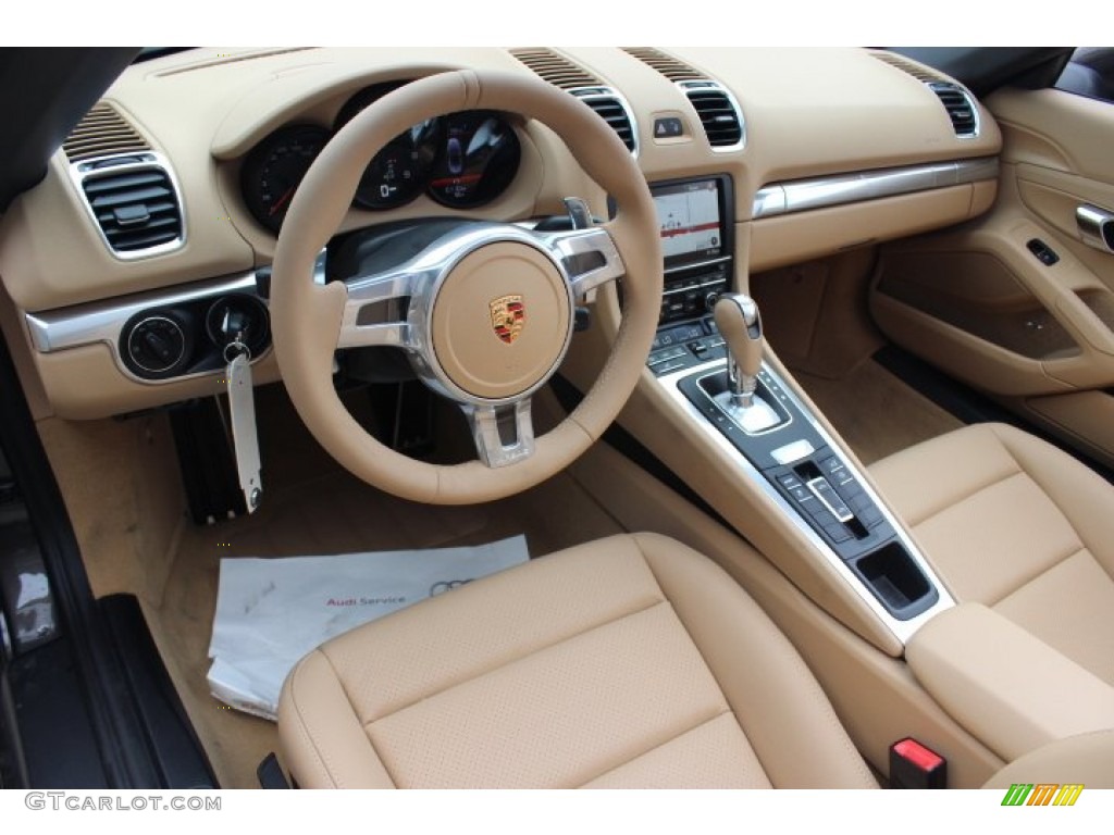 Luxor Beige Interior 2014 Porsche Boxster Standard Boxster Model Photo #88755909