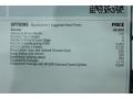 2014 Porsche Boxster Standard Boxster Model Window Sticker