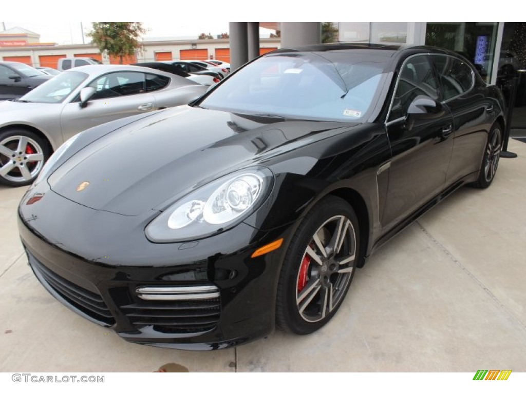 Black 2014 Porsche Panamera Turbo Executive Exterior Photo #88757298
