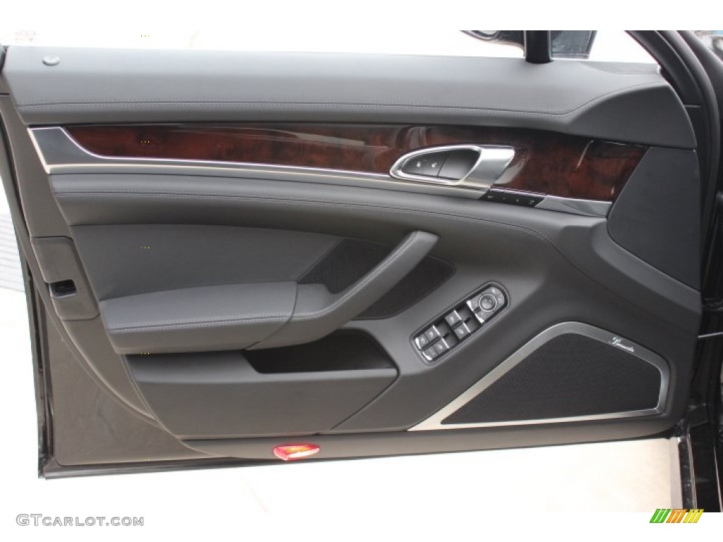 2014 Porsche Panamera Turbo Executive Black Door Panel Photo #88757451