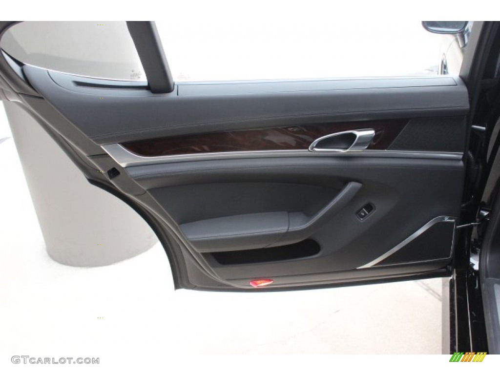 2014 Porsche Panamera Turbo Executive Black Door Panel Photo #88757895