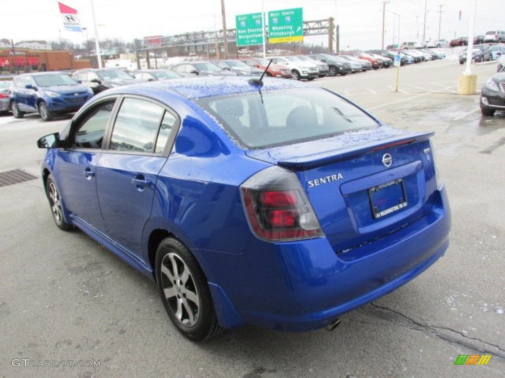 2012 Sentra 2.0 SR Special Edition - Metallic Blue / Charcoal photo #8