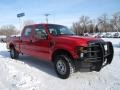 Vermillion Red - F250 Super Duty XL Crew Cab 4x4 Photo No. 2