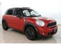 2013 Blazing Red Mini Cooper S Countryman ALL4 AWD  photo #1