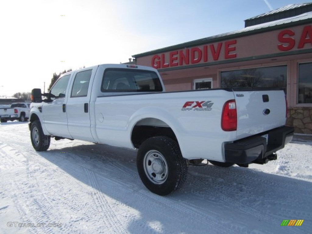 2010 F350 Super Duty XL Crew Cab 4x4 - Oxford White / Medium Stone photo #4