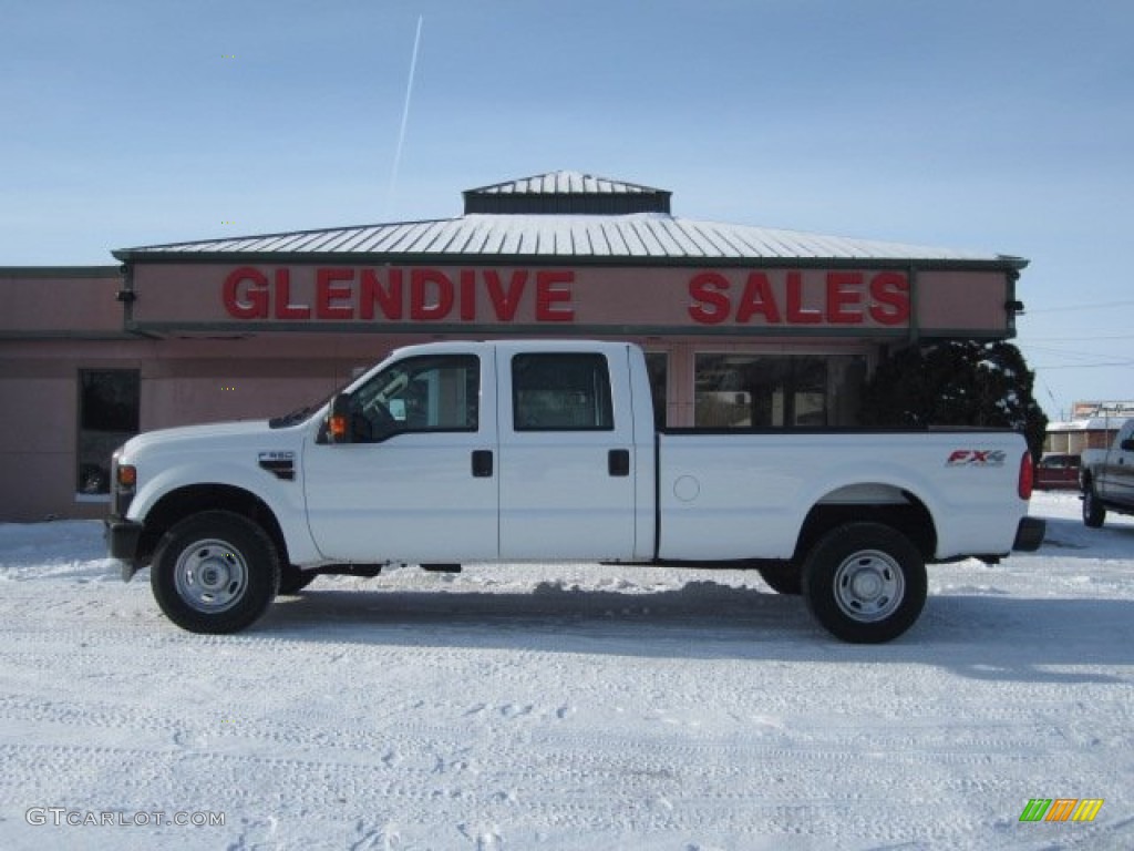 2010 F350 Super Duty XL Crew Cab 4x4 - Oxford White / Medium Stone photo #16