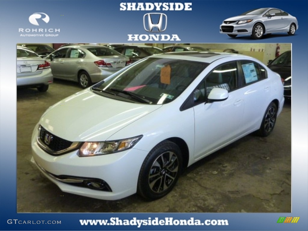 White Orchid Pearl Honda Civic