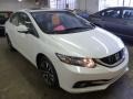 2013 White Orchid Pearl Honda Civic EX-L Sedan  photo #7