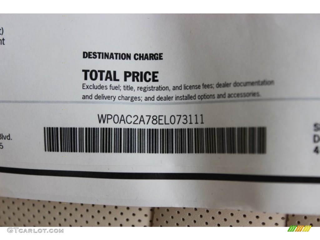 2014 Porsche Panamera Turbo Window Sticker Photo #88759959