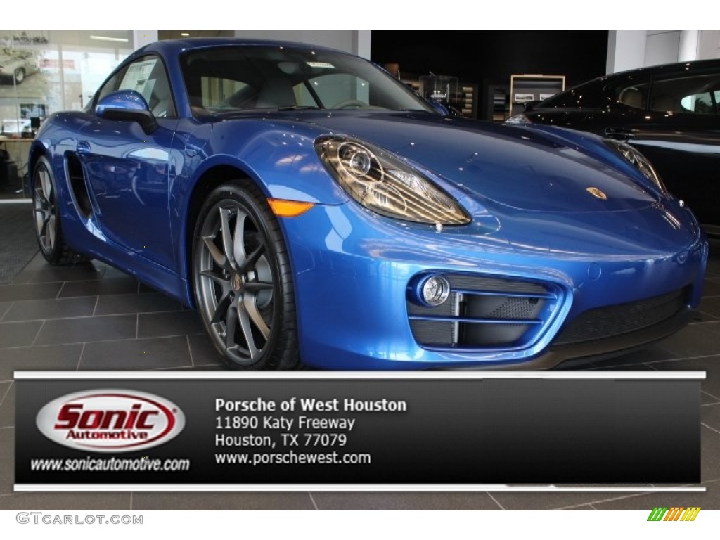 Sapphire Blue Metallic Porsche Cayman