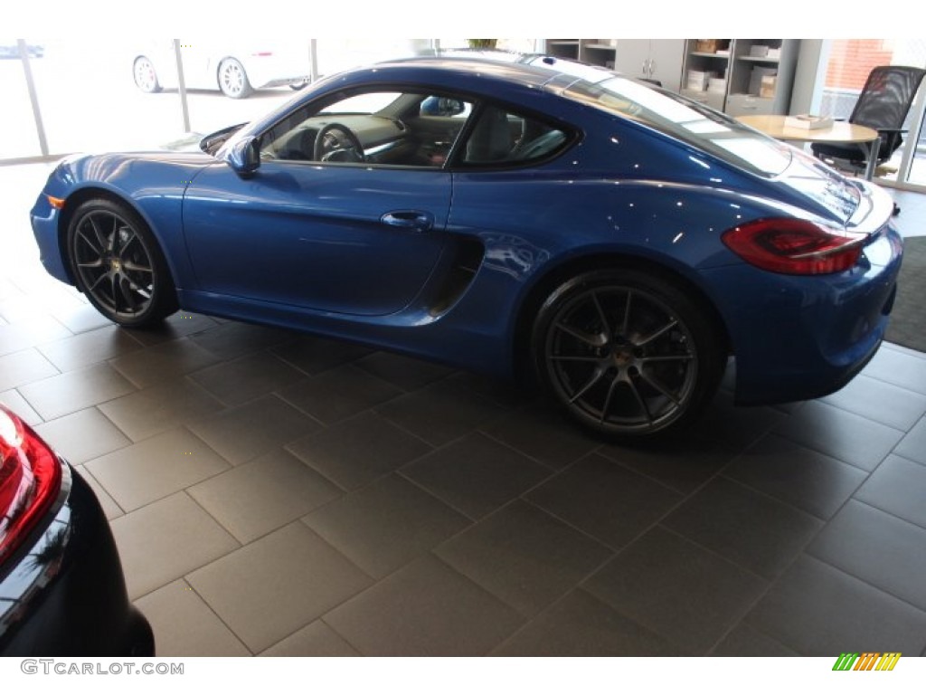 2014 Cayman  - Sapphire Blue Metallic / Platinum Grey photo #4