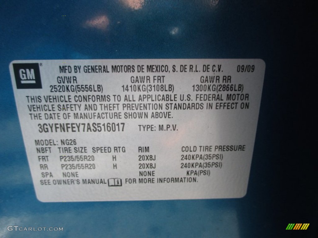 2010 SRX 4 V6 AWD - Caribbean Blue / Titanium/Ebony photo #5