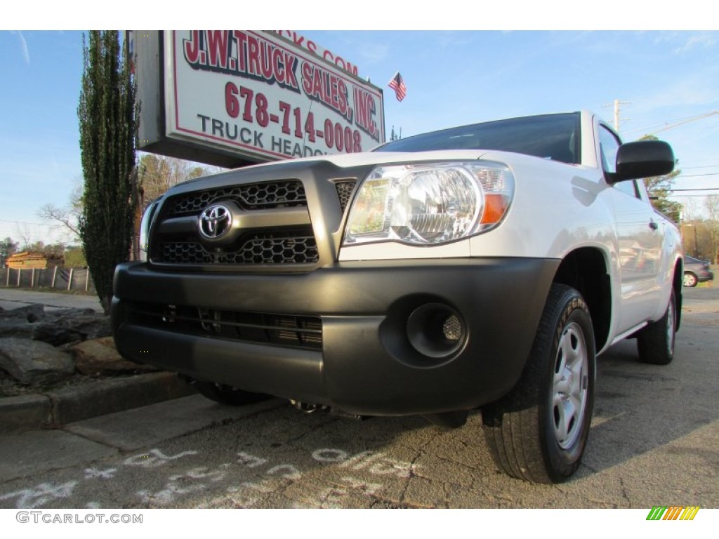 Super White Toyota Tacoma