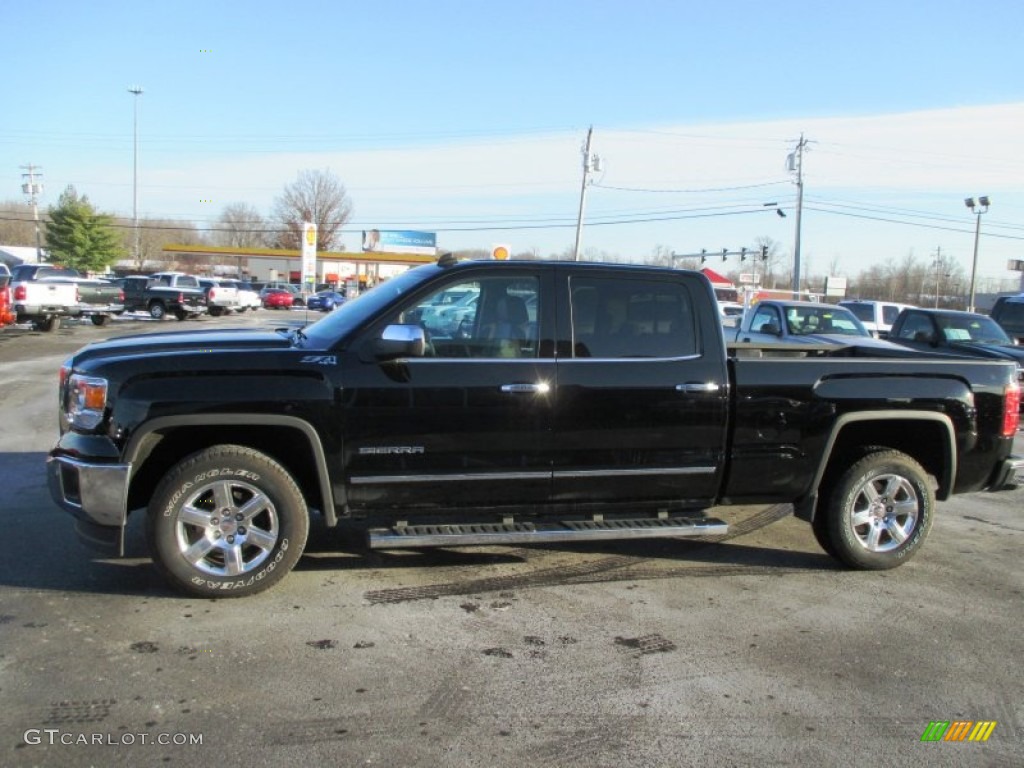 2014 Sierra 1500 SLT Crew Cab 4x4 - Onyx Black / Jet Black/Dark Ash photo #4