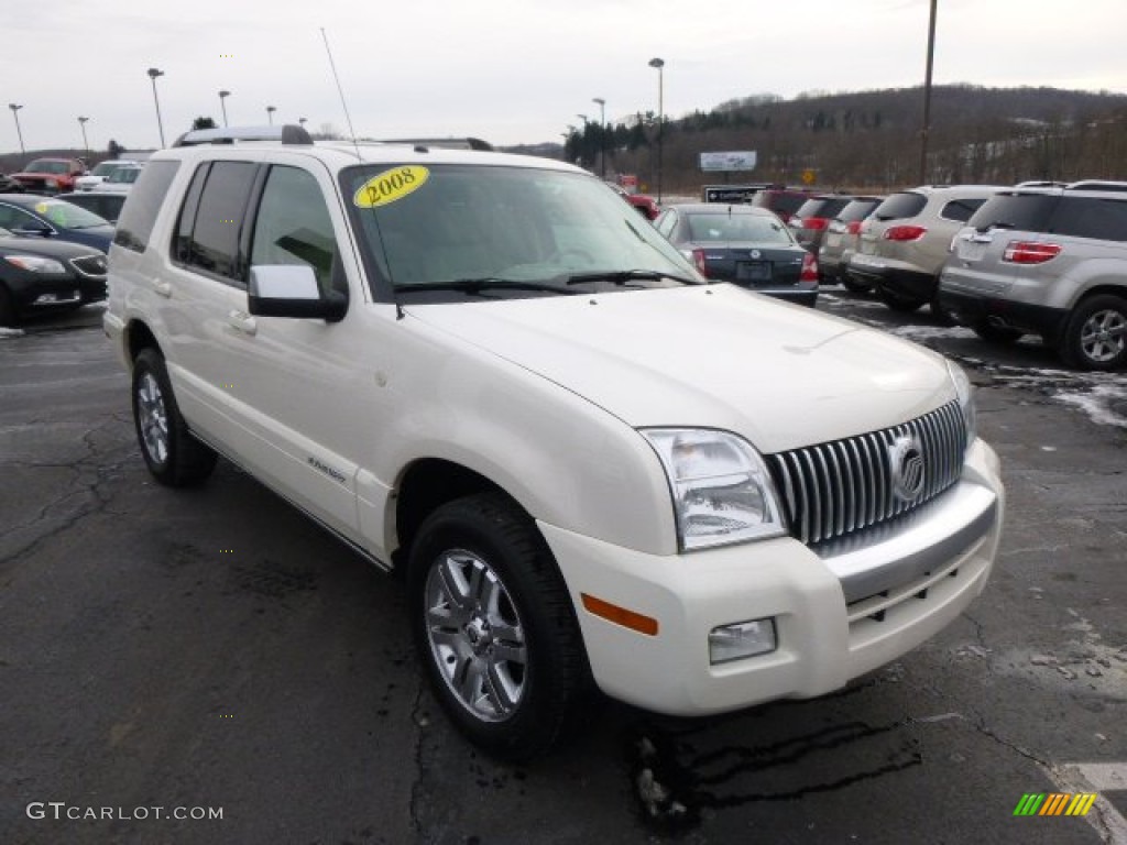 2008 Mountaineer Premier AWD - White Suede / Camel photo #3