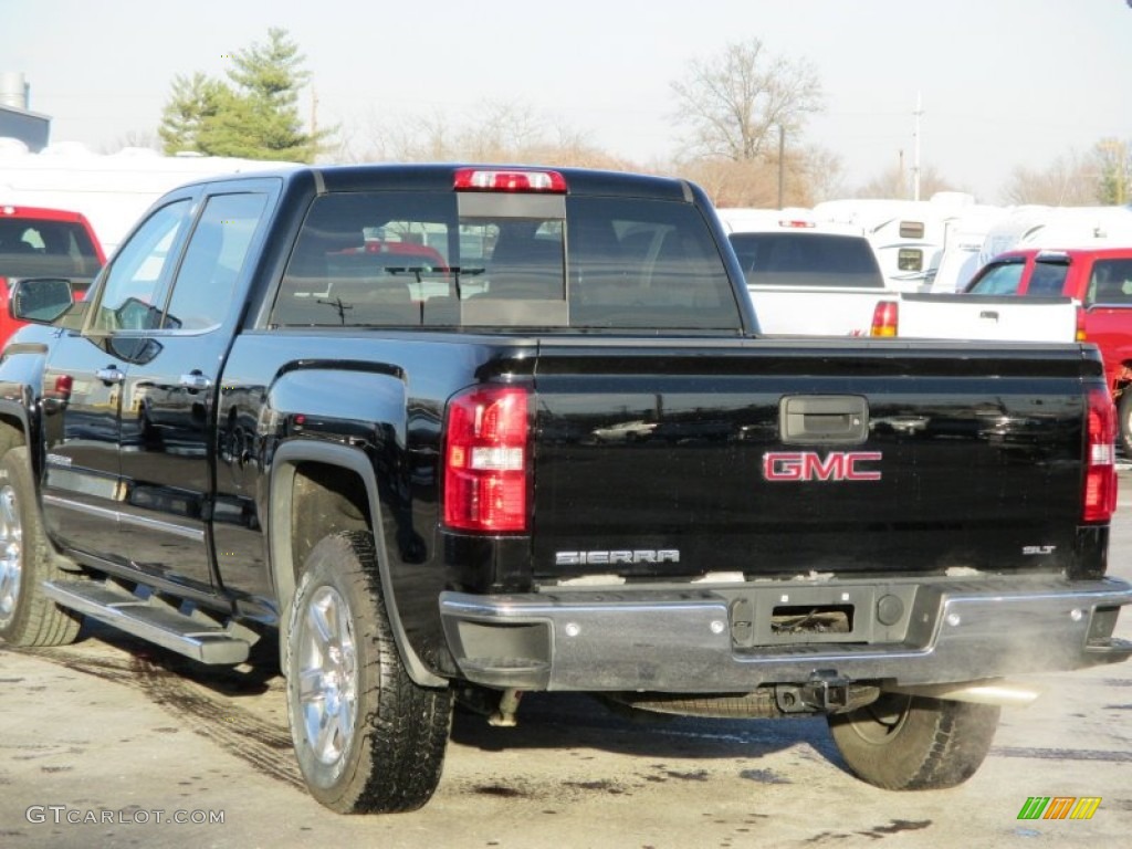 2014 Sierra 1500 SLT Crew Cab 4x4 - Onyx Black / Jet Black/Dark Ash photo #34