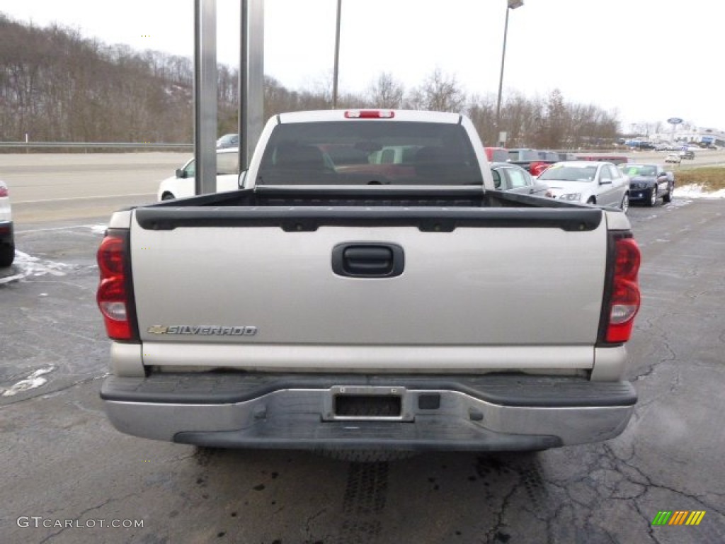 2006 Silverado 1500 LS Regular Cab 4x4 - Silver Birch Metallic / Dark Charcoal photo #6