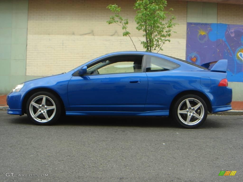 2005 RSX Type S Sports Coupe - Vivid Blue Pearl / Ebony photo #13