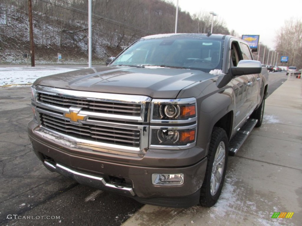 2014 Silverado 1500 High Country Crew Cab 4x4 - Brownstone Metallic / High Country Saddle photo #9