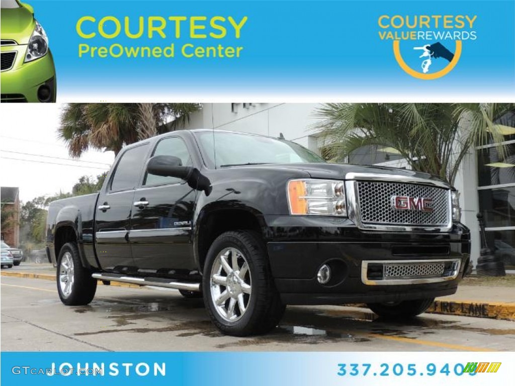 2012 Sierra 1500 Denali Crew Cab - Onyx Black / Ebony photo #1